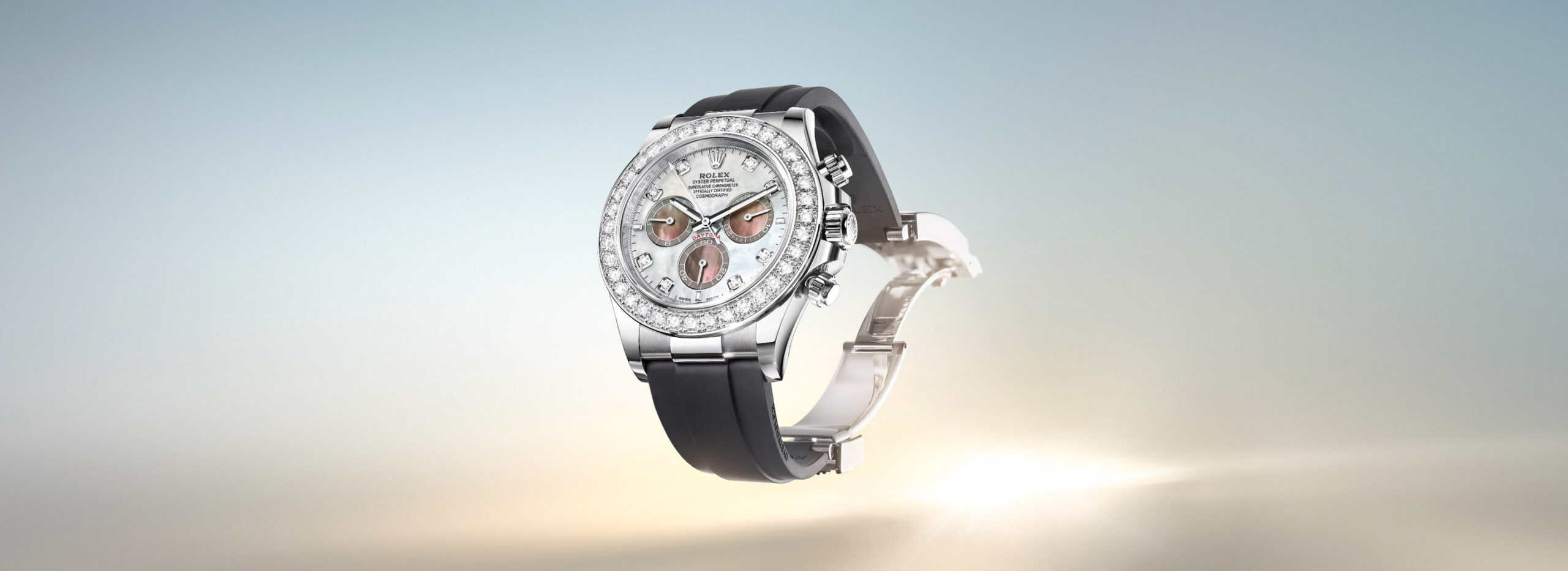 Rolex Cosmograph Daytona mit Diamantlünette bei Juwelier S.M.Wild