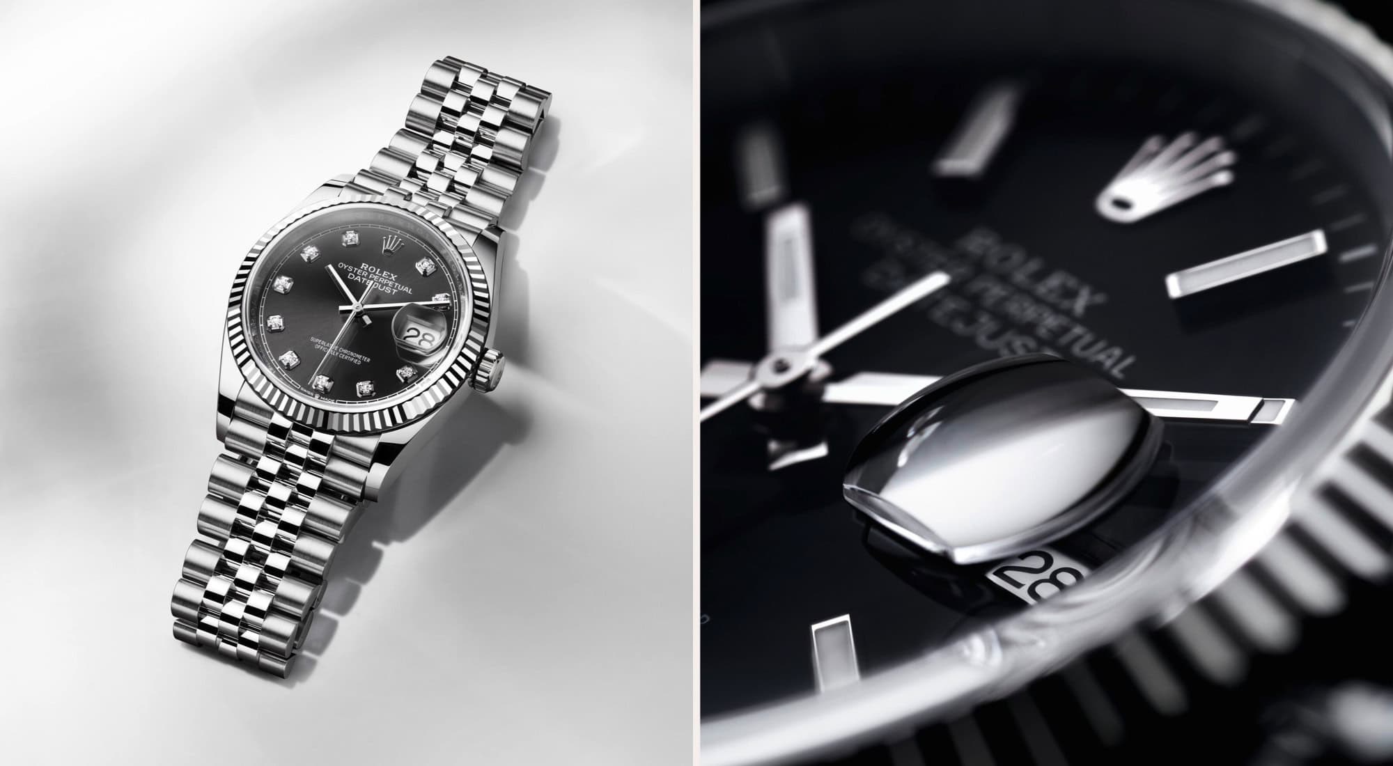 Das Zifferblatt der Rolex Datejust bei Juwelier S.M.Wild