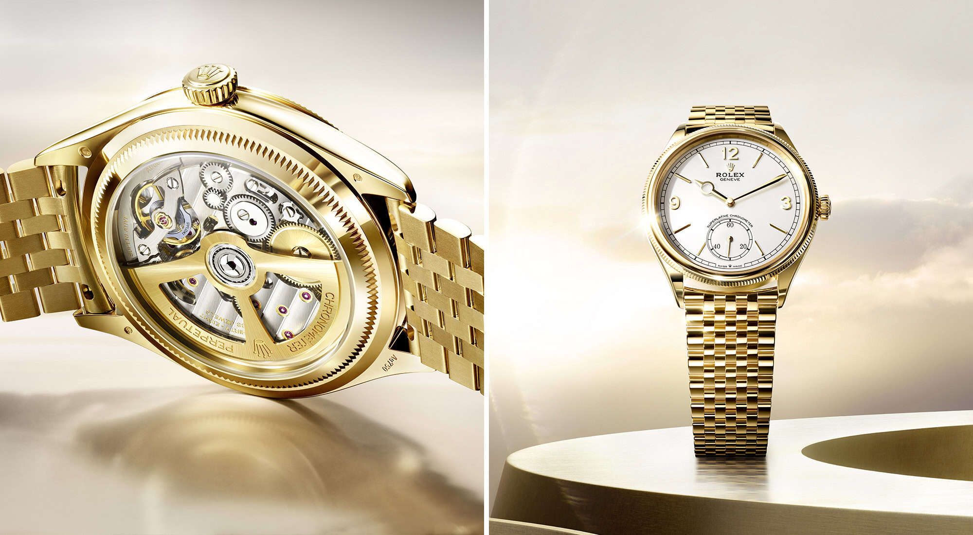Rolex Perpetual 1908 mit Gehäuse und Band aus Gelbgold bei Juwelier S.M.Wild