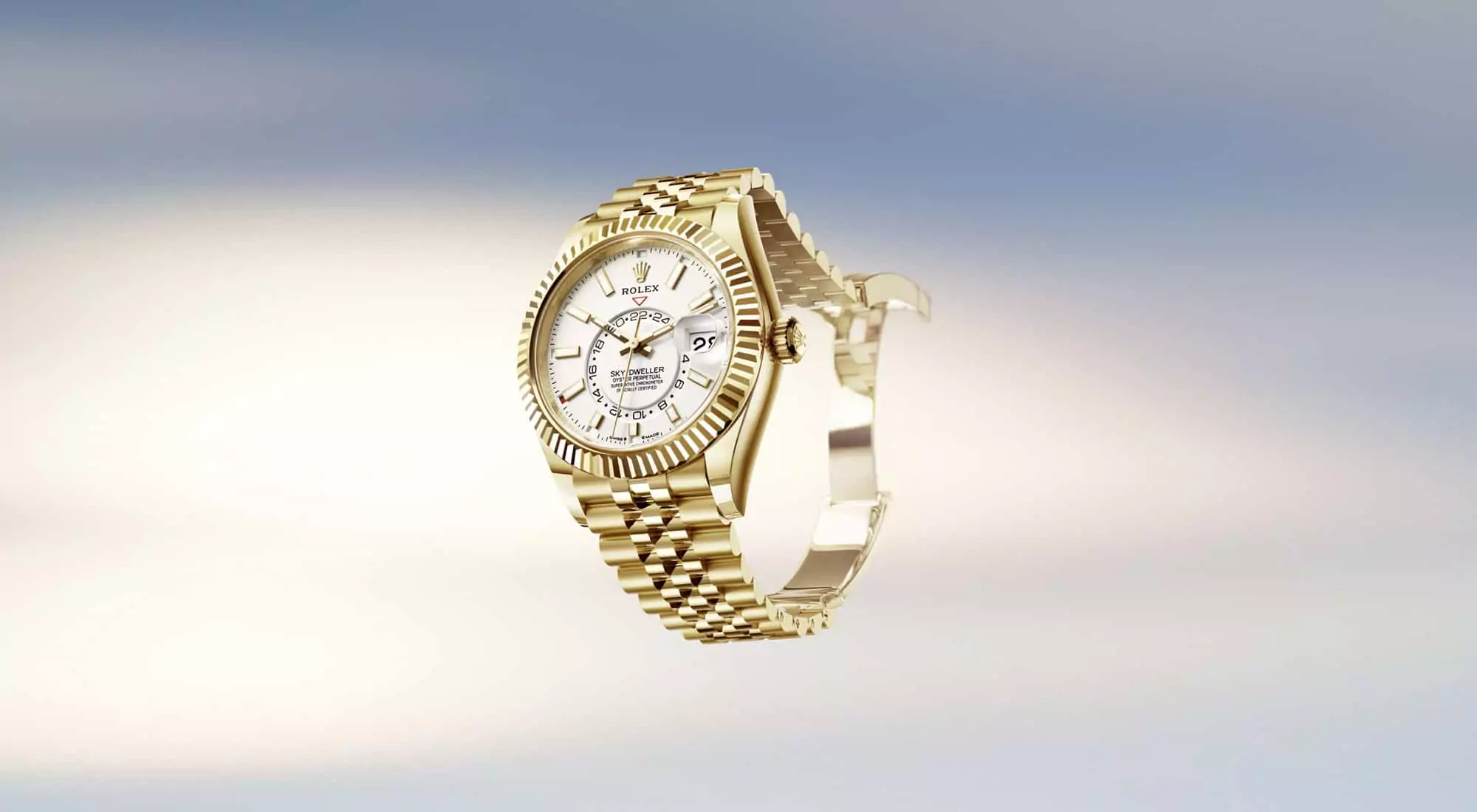 Die Rolex Oyster Perpetual Sky-Dweller in Gelbgold bei Juwelier S.M.Wild