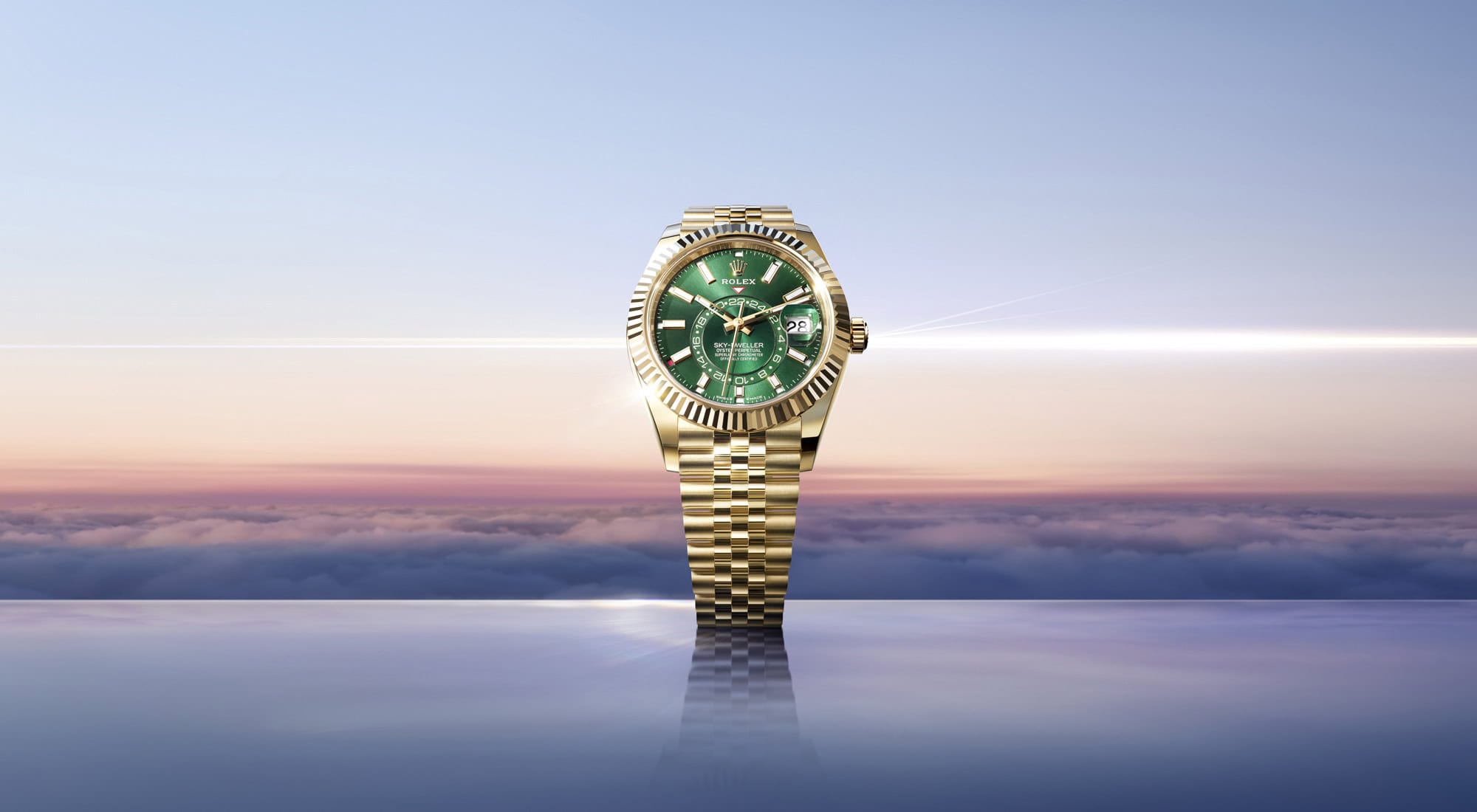 Die Rolex Sky-Dweller mit neuem grünen Zifferbaltt