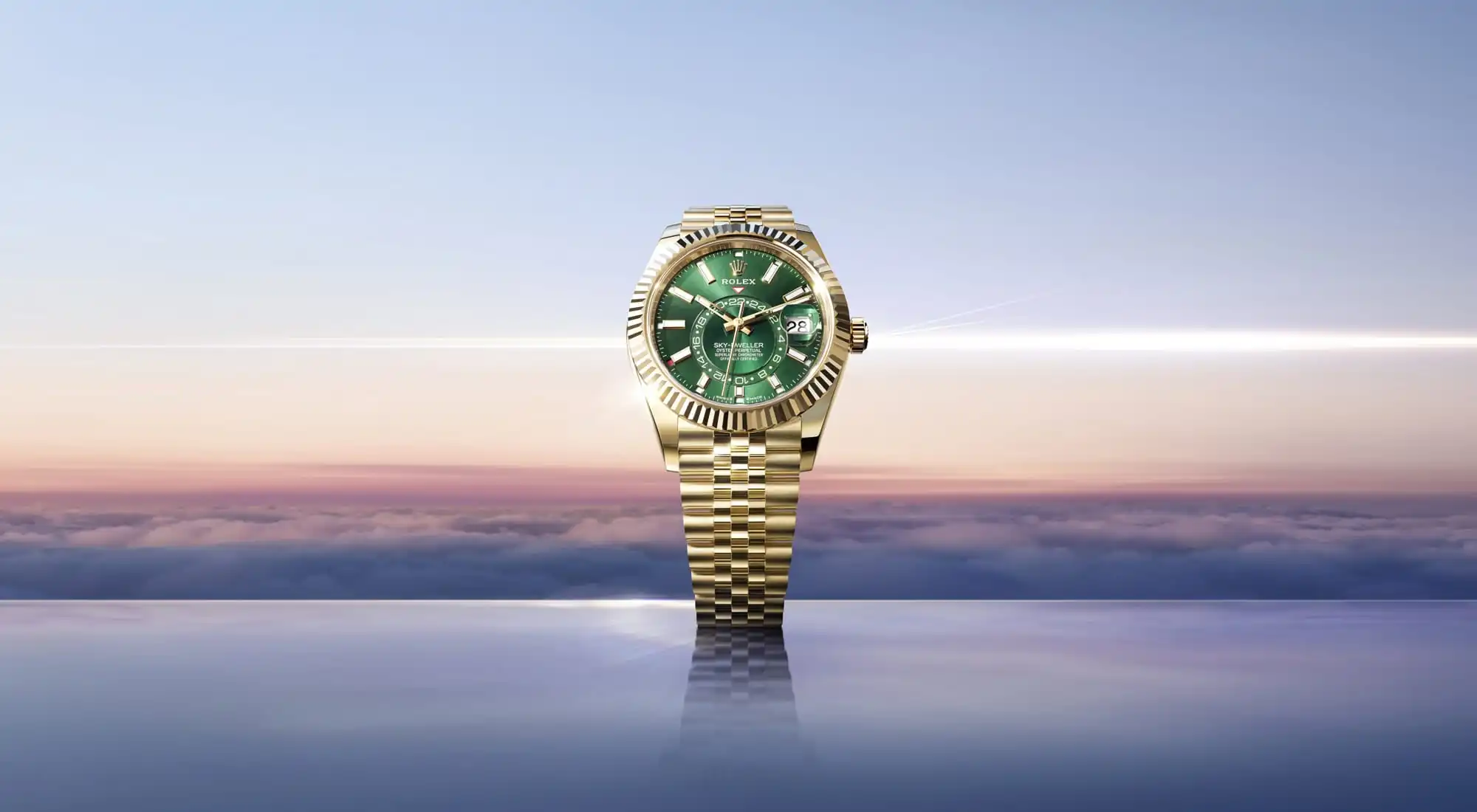 Die Rolex Sky-Dweller mit neuem grünen Zifferbaltt