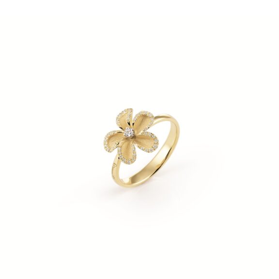 Annamaria Cammilli Cherry Bloom Ring aus 18 Karat Yellow Sunrise Gold mit Brillanten