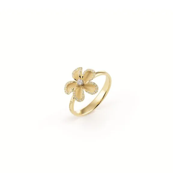 Annamaria Cammilli Cherry Bloom Ring aus 18 Karat Yellow Sunrise Gold mit Brillanten
