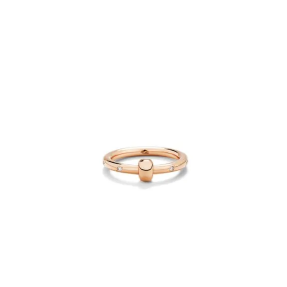 Pomellato Together Ring aus 18 Karat Rosegold mit Diamanten