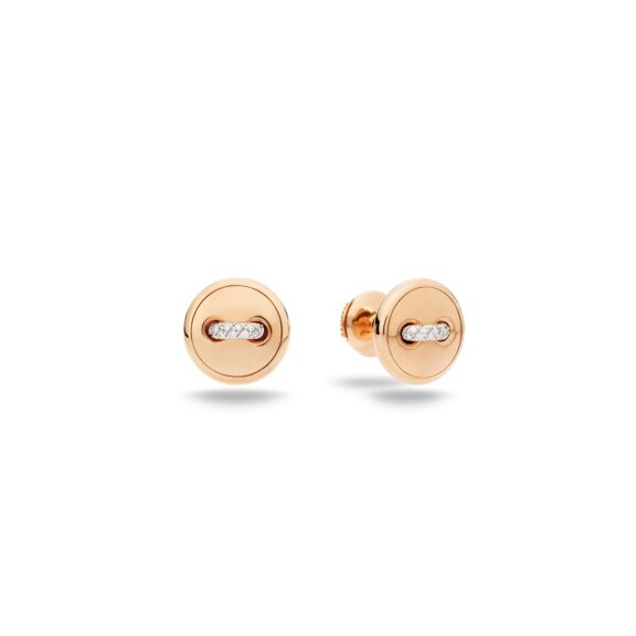 Pomellato Pom Pom Dot Ohrschmuck aus 18 Karat Roségold mit Diamanten