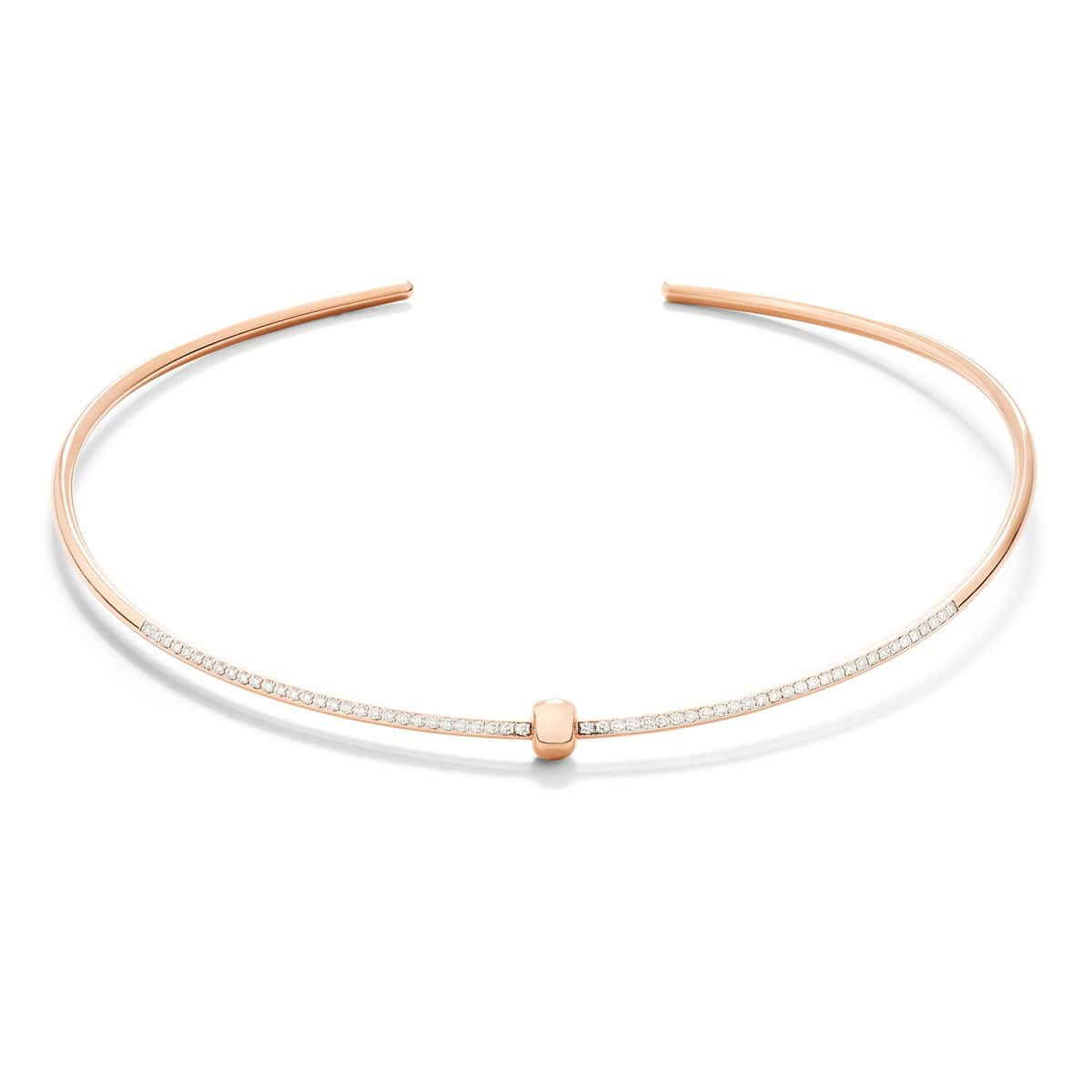 Pomellato Together Halsreif aus 18 Karat Rosegold mit Diamanten