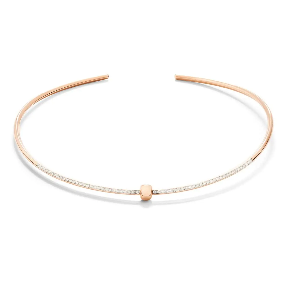 Pomellato Together Halsreif aus 18 Karat Rosegold mit Diamanten