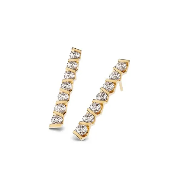 Niessing Ohrschmuck Vivida aus Classic Yellow Gold mit Diamanten