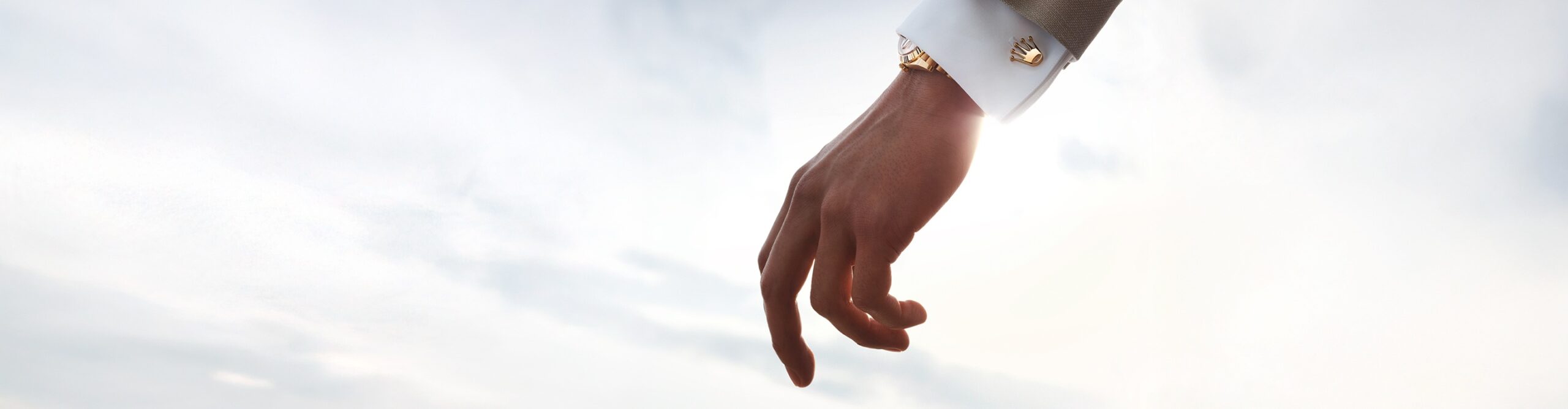 Die Rolex Manschettenknöpfe in 18 Karat Gelb-, Weiß- und Everose-Gold