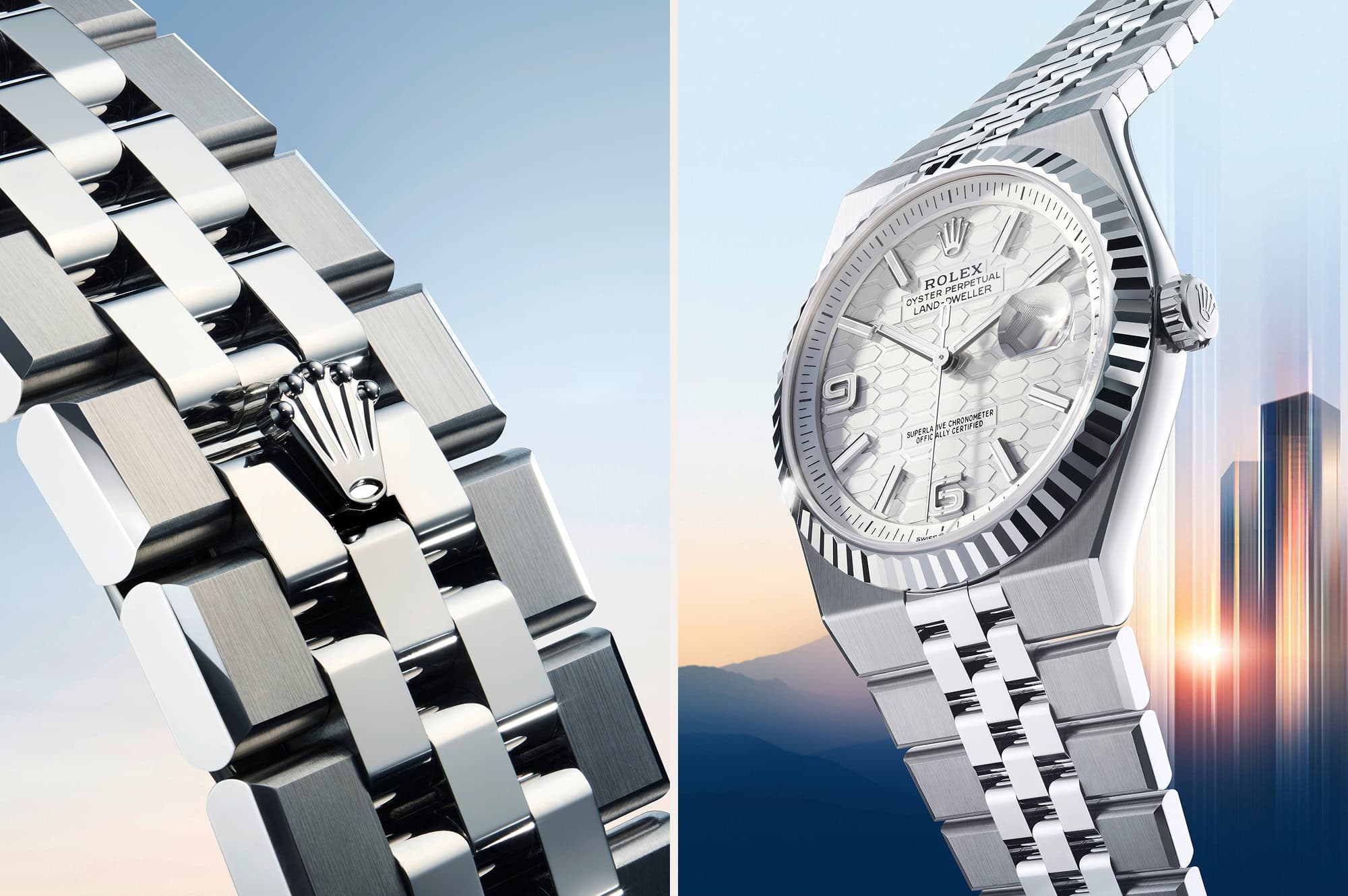 Das Flat-Jubilee-Band der neuen Rolex Land-Dweller