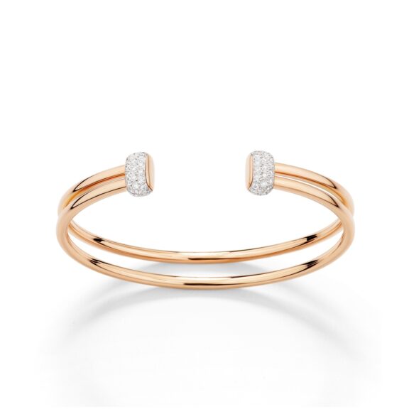 Pomellato Together Armreif aus 18 Karat Rosegold mit Diamanten