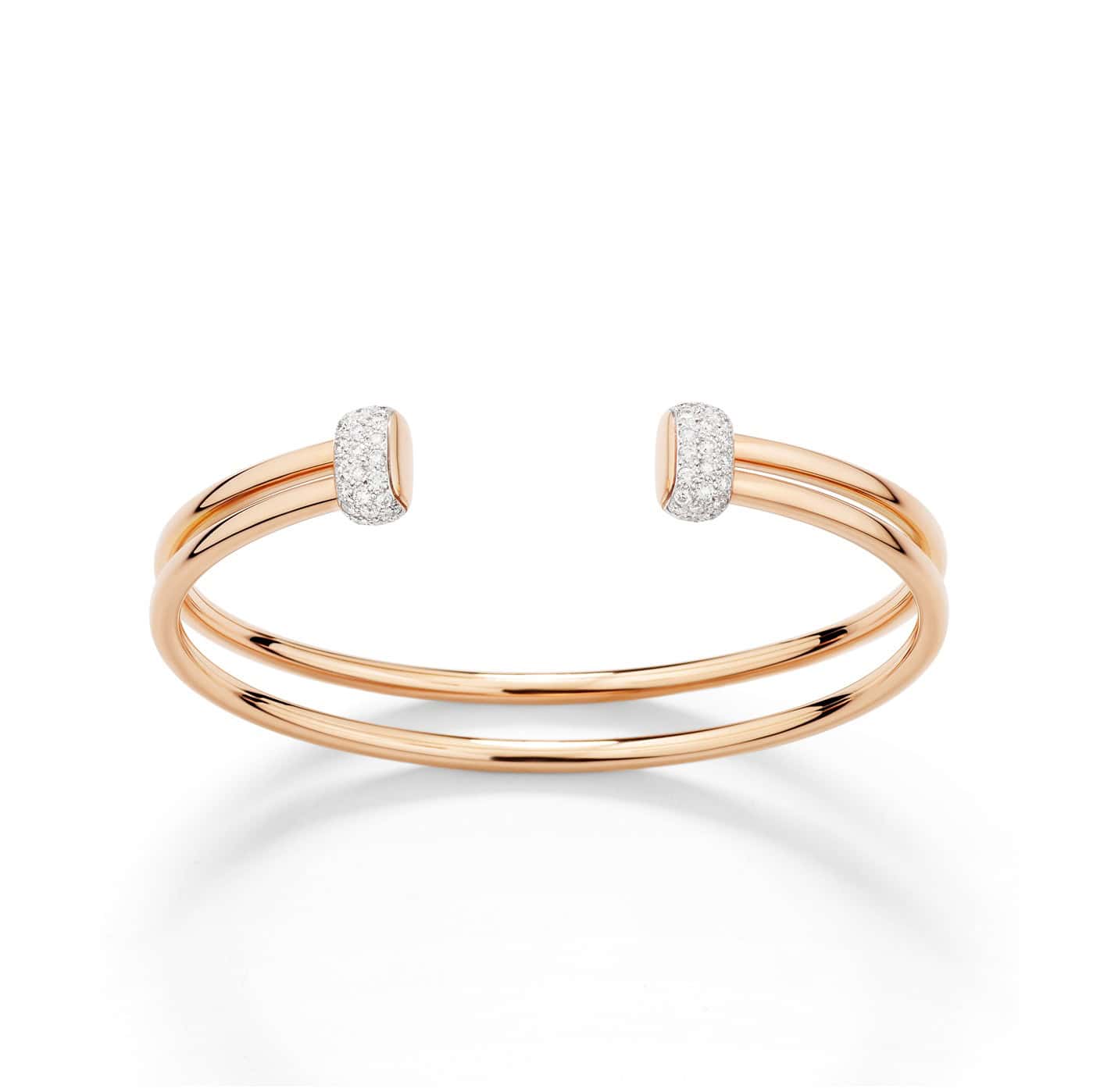 Pomellato Together Armreif aus 18 Karat Rosegold mit Diamanten
