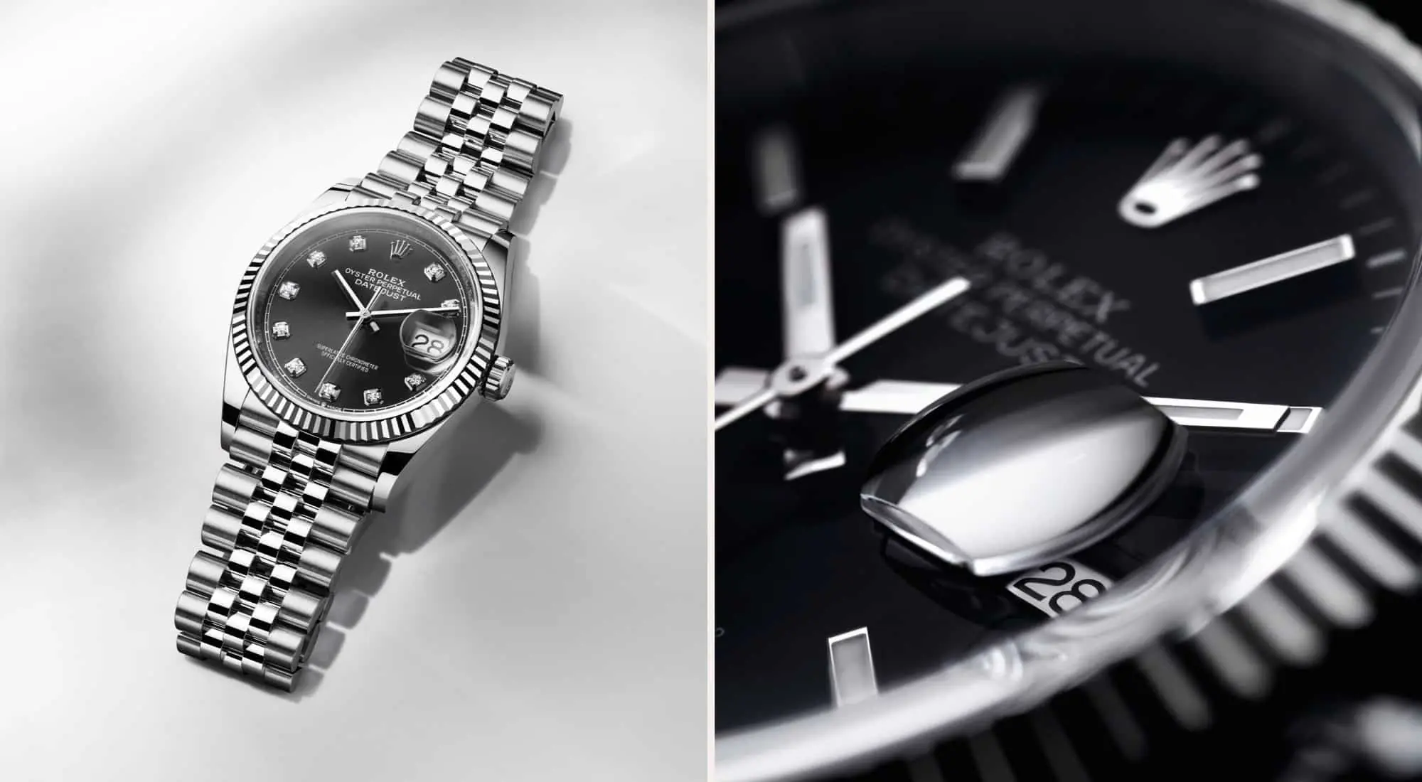 Das Zifferblatt der Rolex Datejust bei Juwelier S.M.Wild
