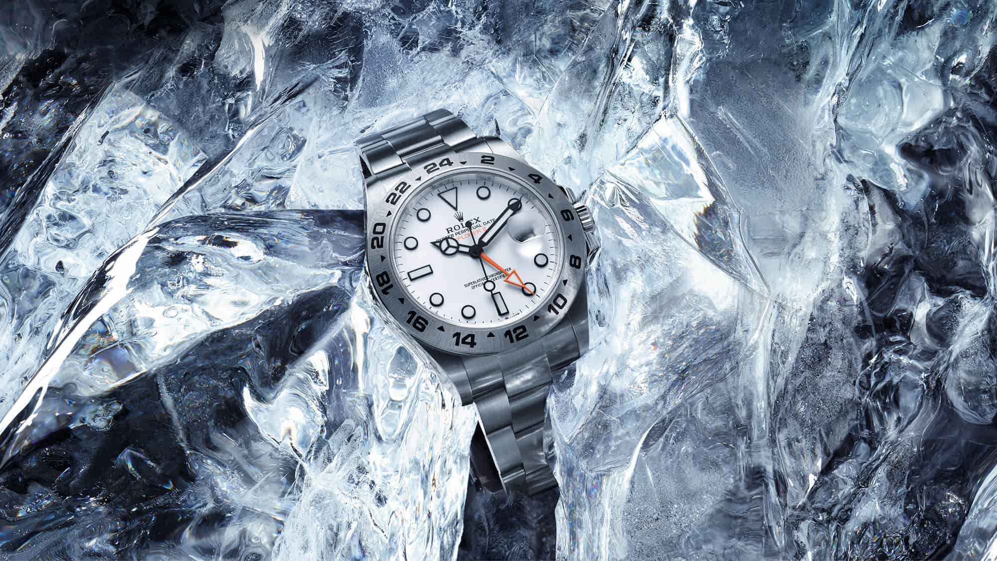 Die Rolex Explorer 2 mit weißem Zifferblatt bei Juwelier S.M.Wild