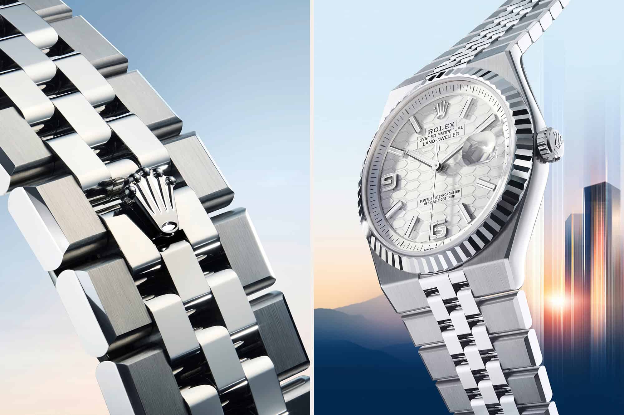 Das Flat-Jubilee-Band der Rolex Land-Dweller