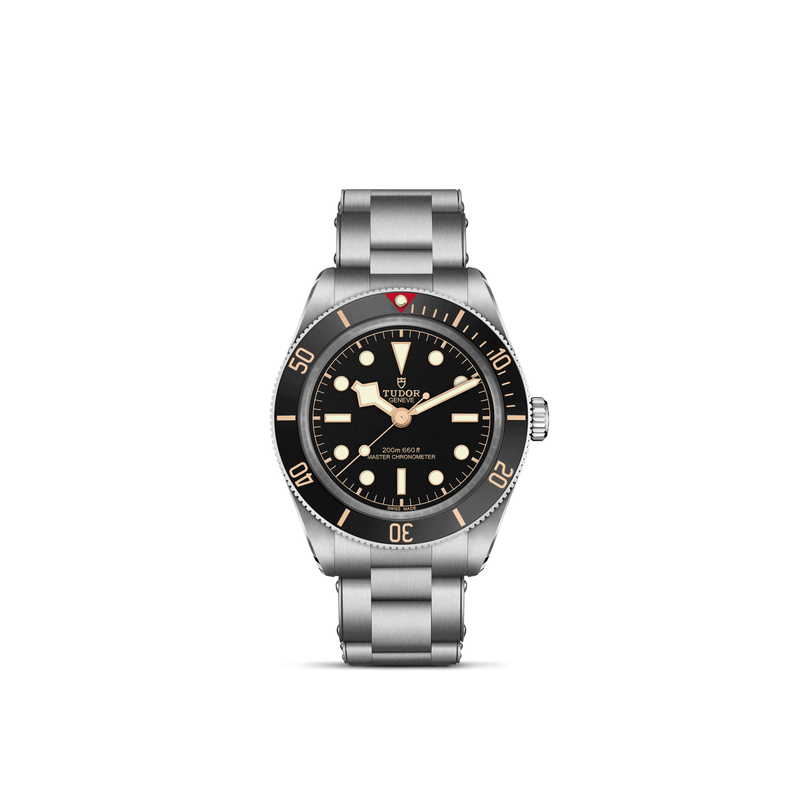 Tudor Black Bay 58 mit Gehäuse und Band aus Edelstahl und schwarzem Zifferblatt