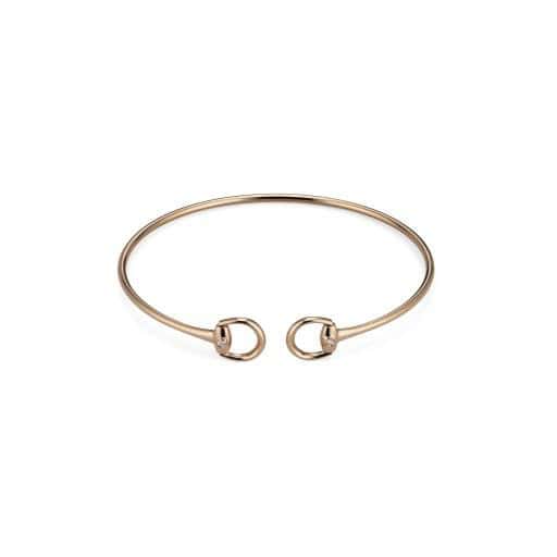 Horsebit Armschmuck von Gucci aus 18 Karat Roségold mit Diamanten