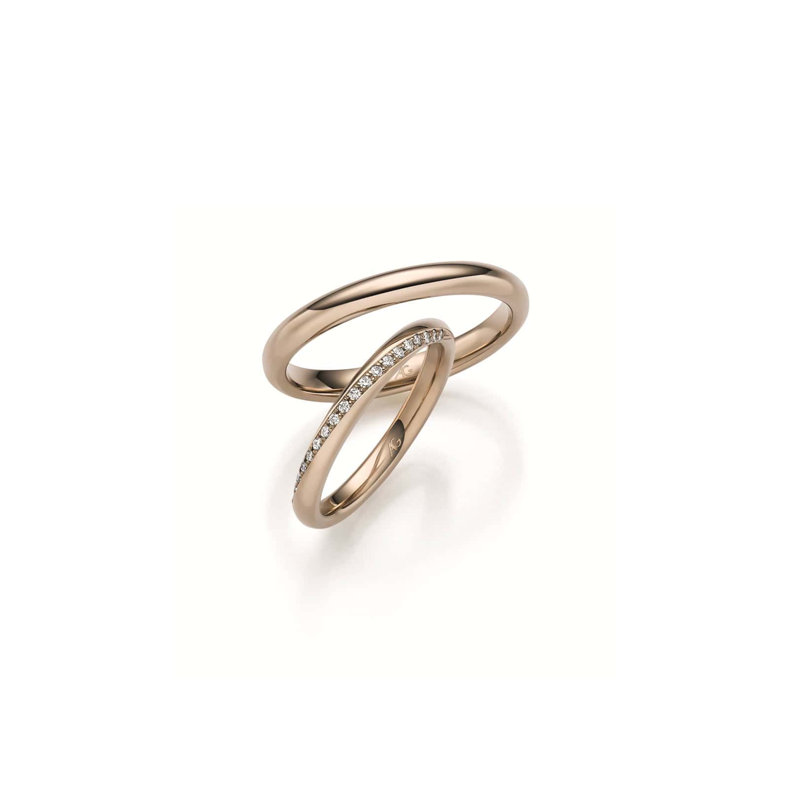 Ehering von August Gerstner aus Rosegold 31311