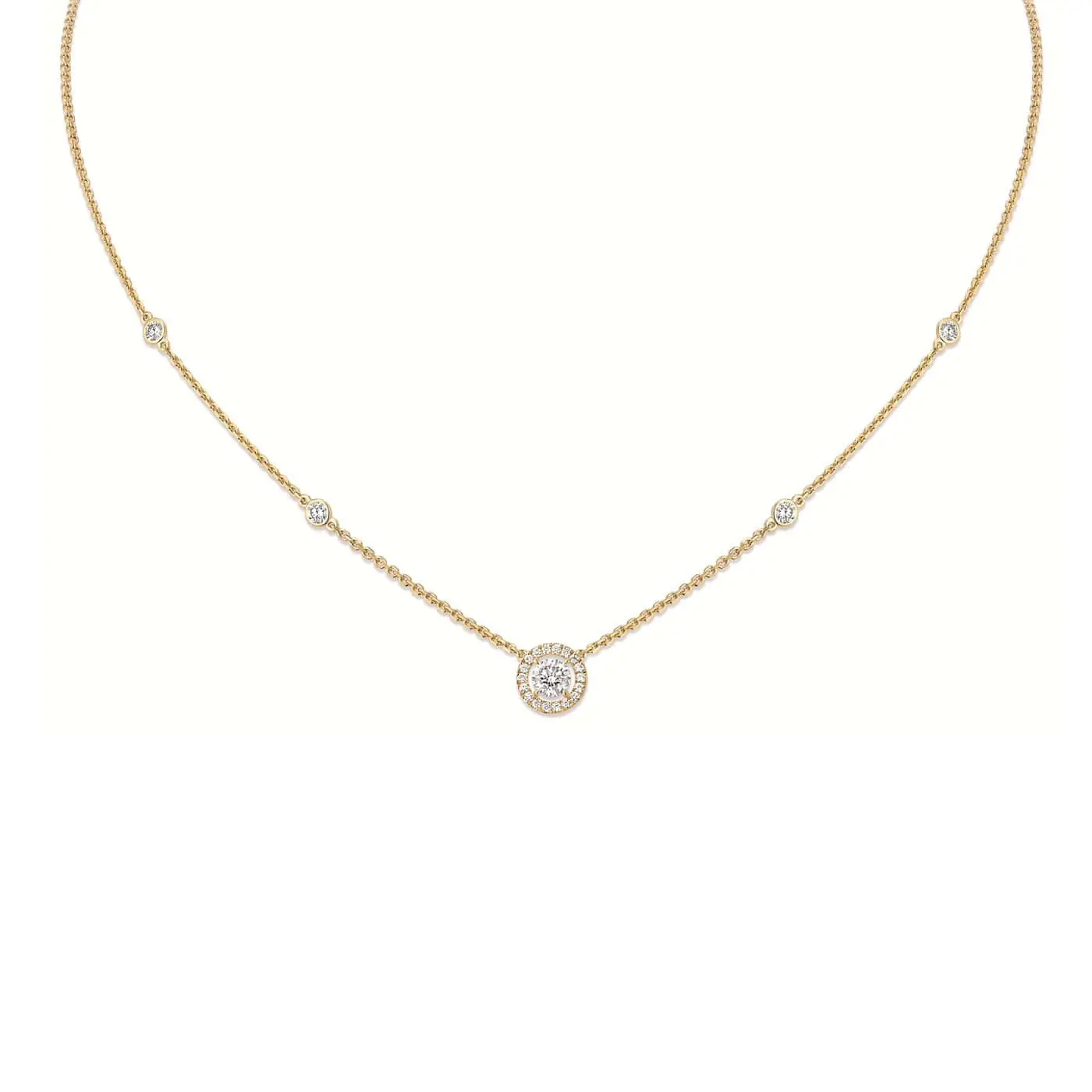 Messika Joy Collier aus Gelbgold und Diamanten