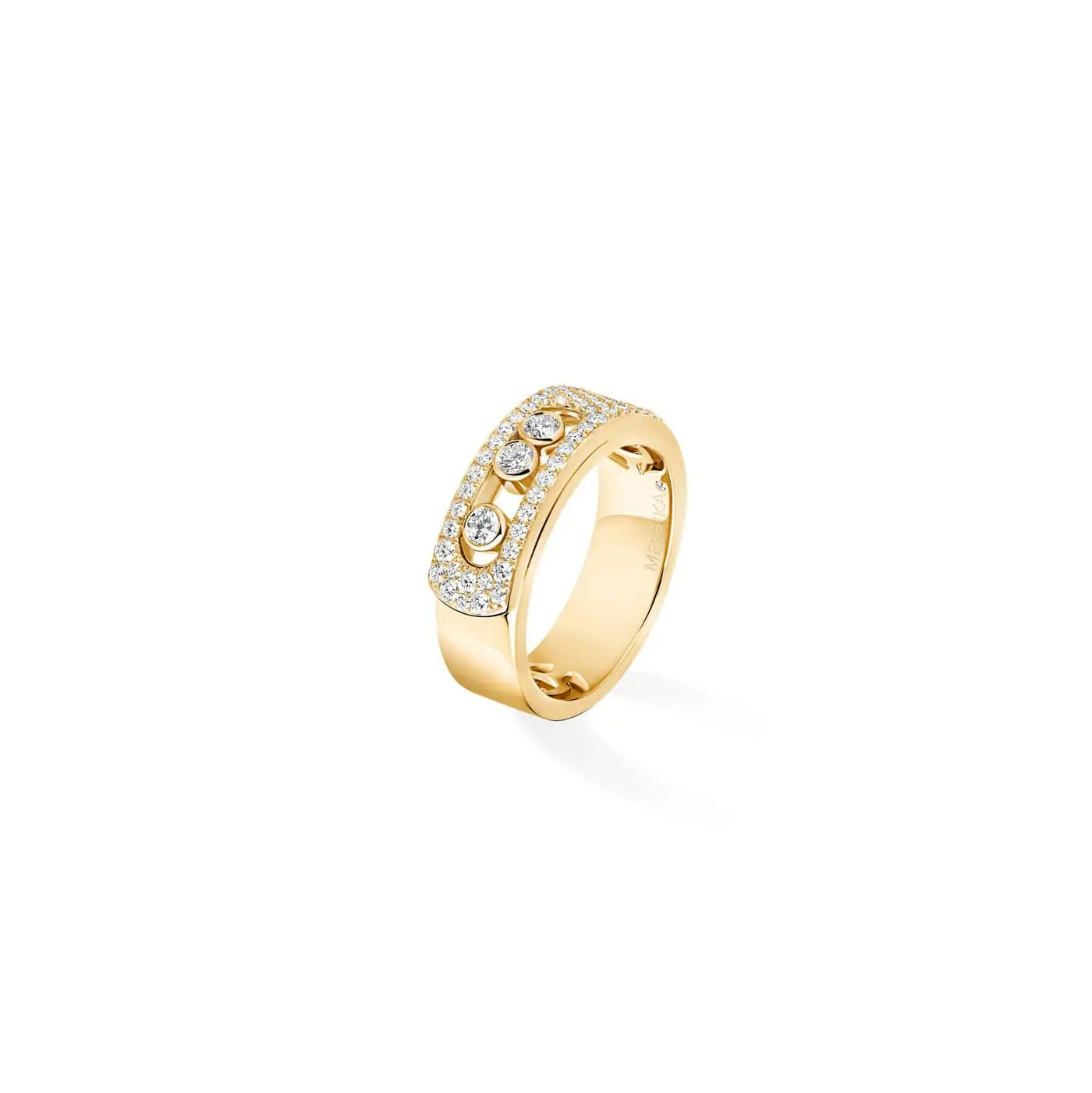 Messika Move Noa Ring aus Gelbgold und Diamanten