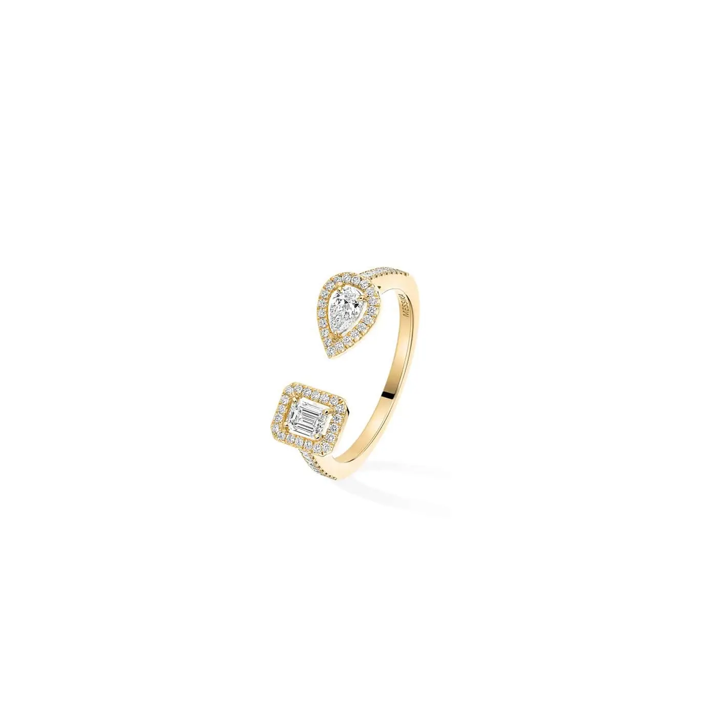 Messika My Twin Ring aus Gelbgold und Diamanten