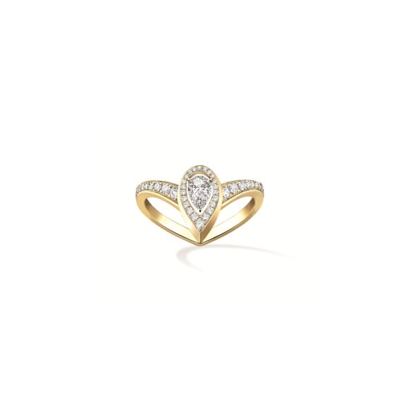 Messika Fiery Ring aus Gelbgold und Diamanten
