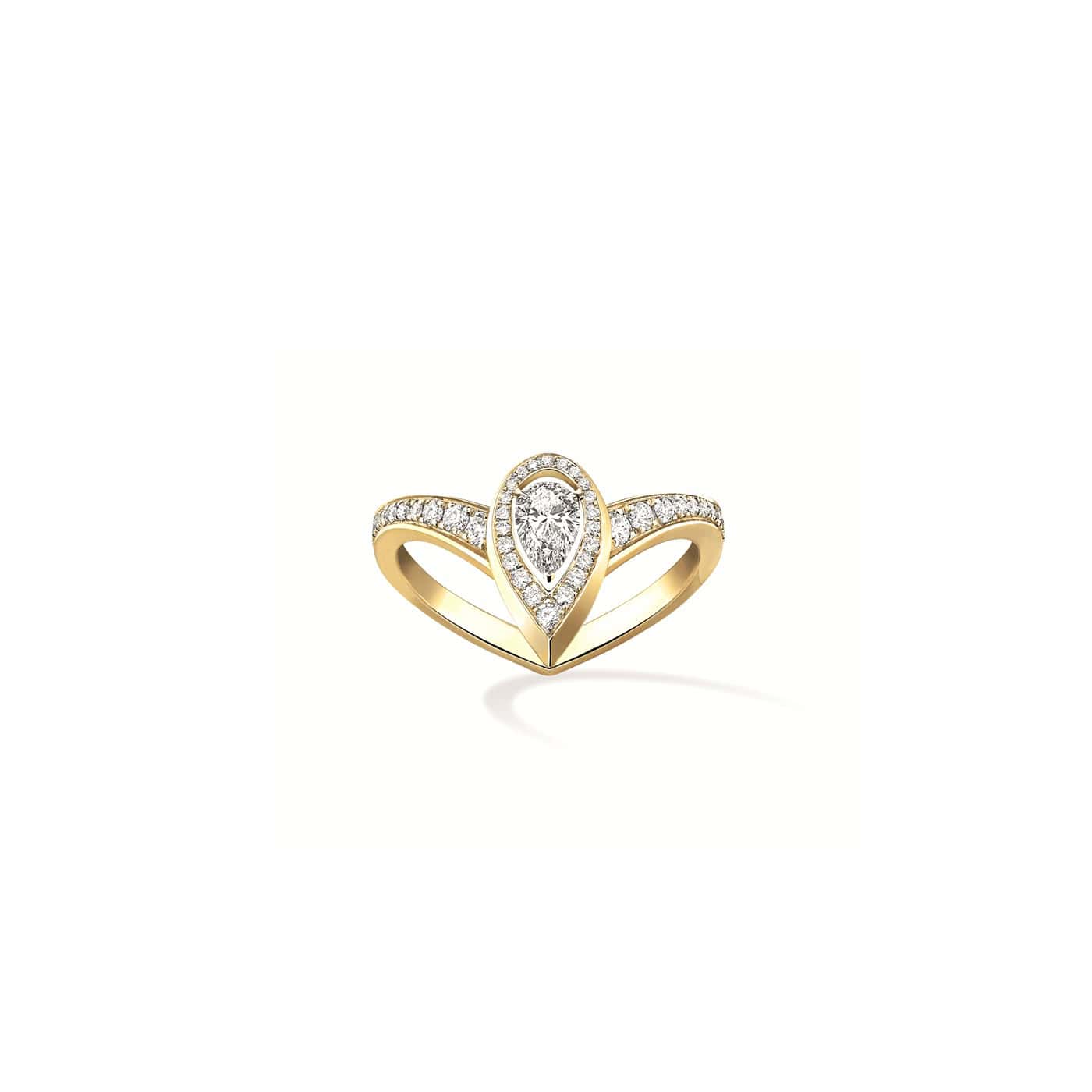 Messika Fiery Ring aus Gelbgold und Diamanten