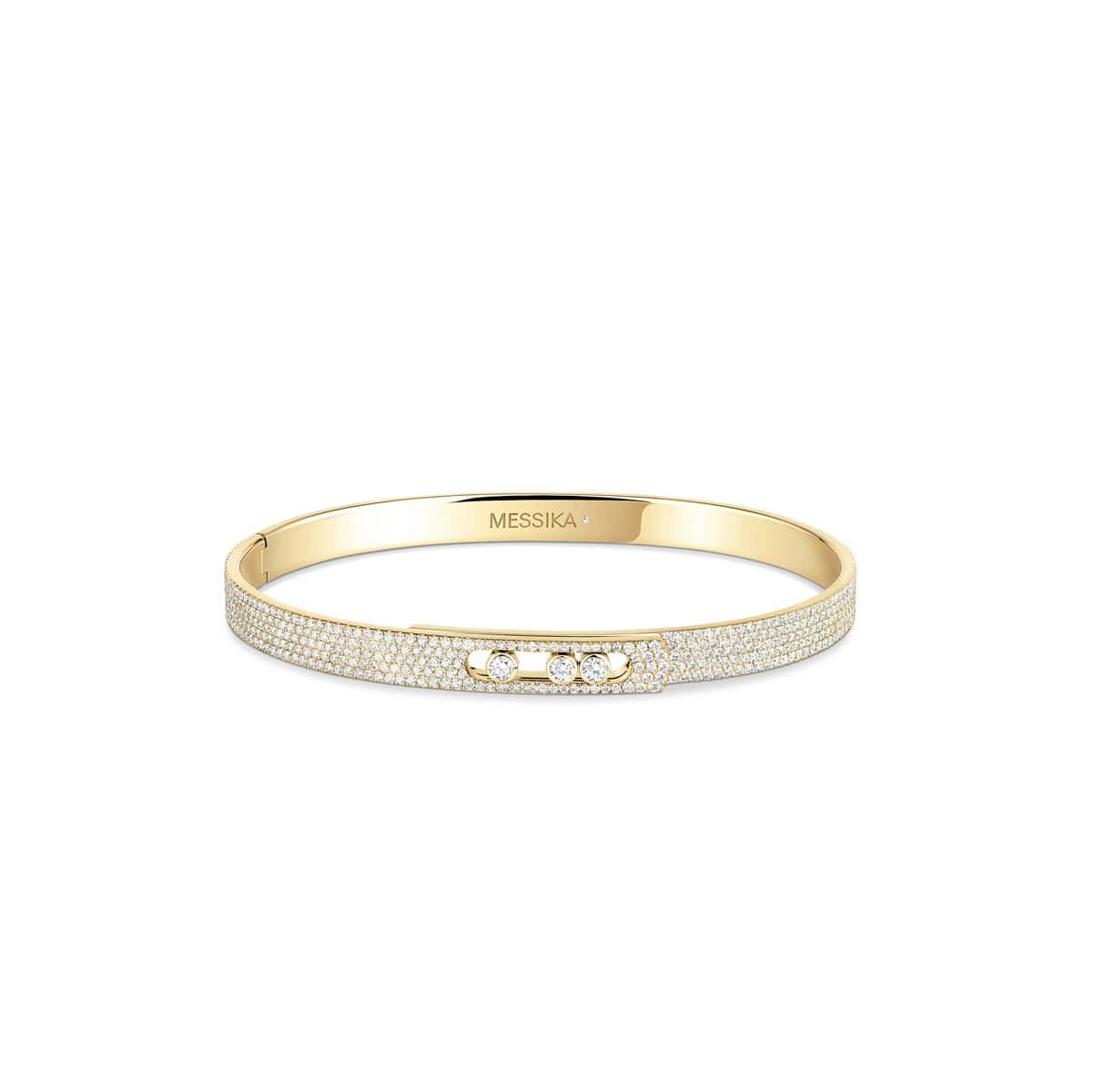 Messika Move Noa Armreif aus Gelbgold und Diamanten