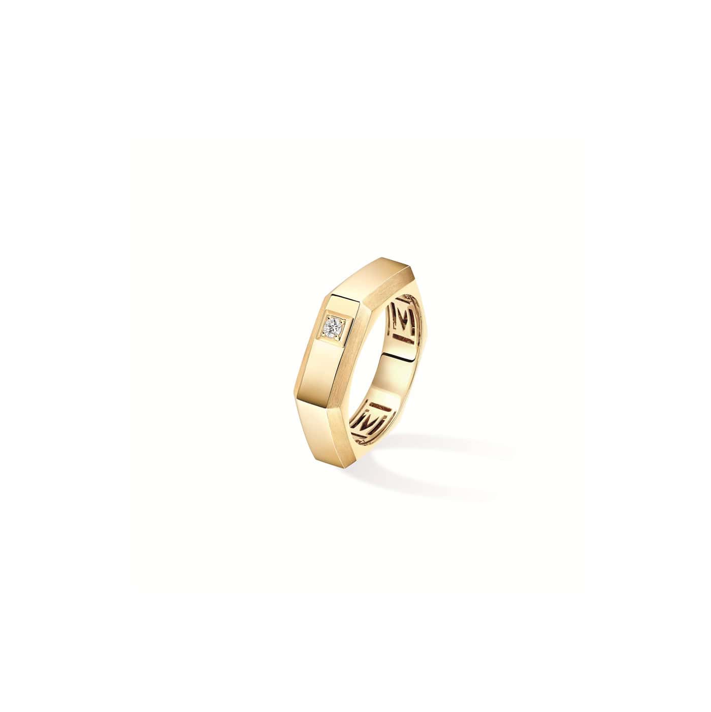 Messika Moderniste Ring aus Gelbgold und Diamanten