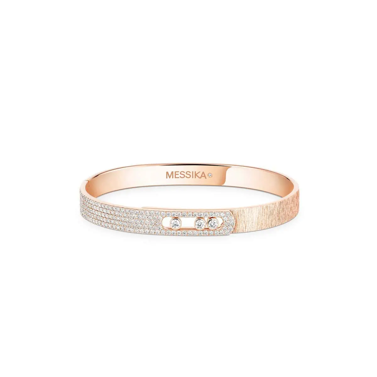 Messika Move Noa Cisele Armreif aus Roségold und Diamanten