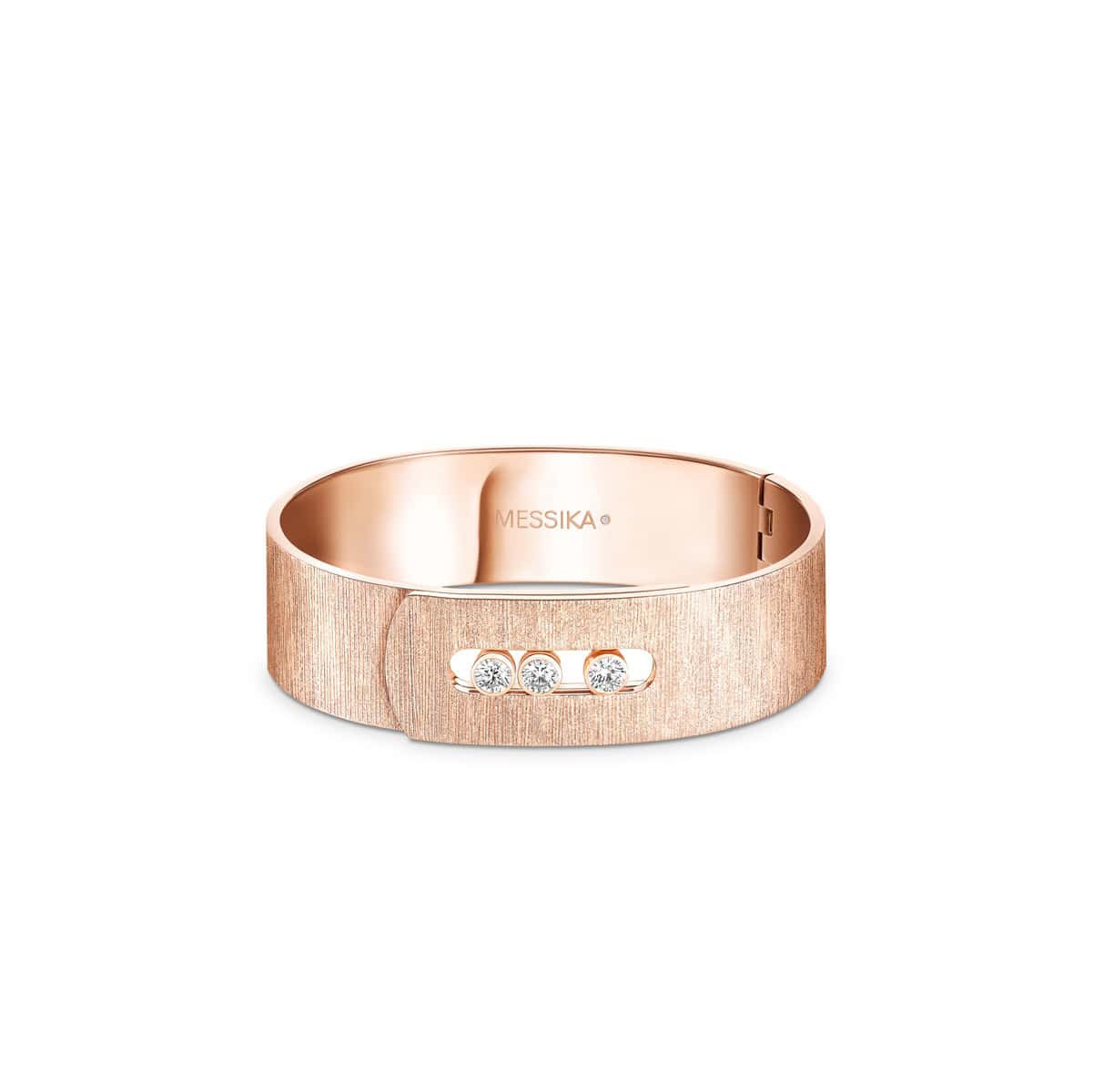 Messika Move Noa Cisele Armreif aus Roségold und Diamanten