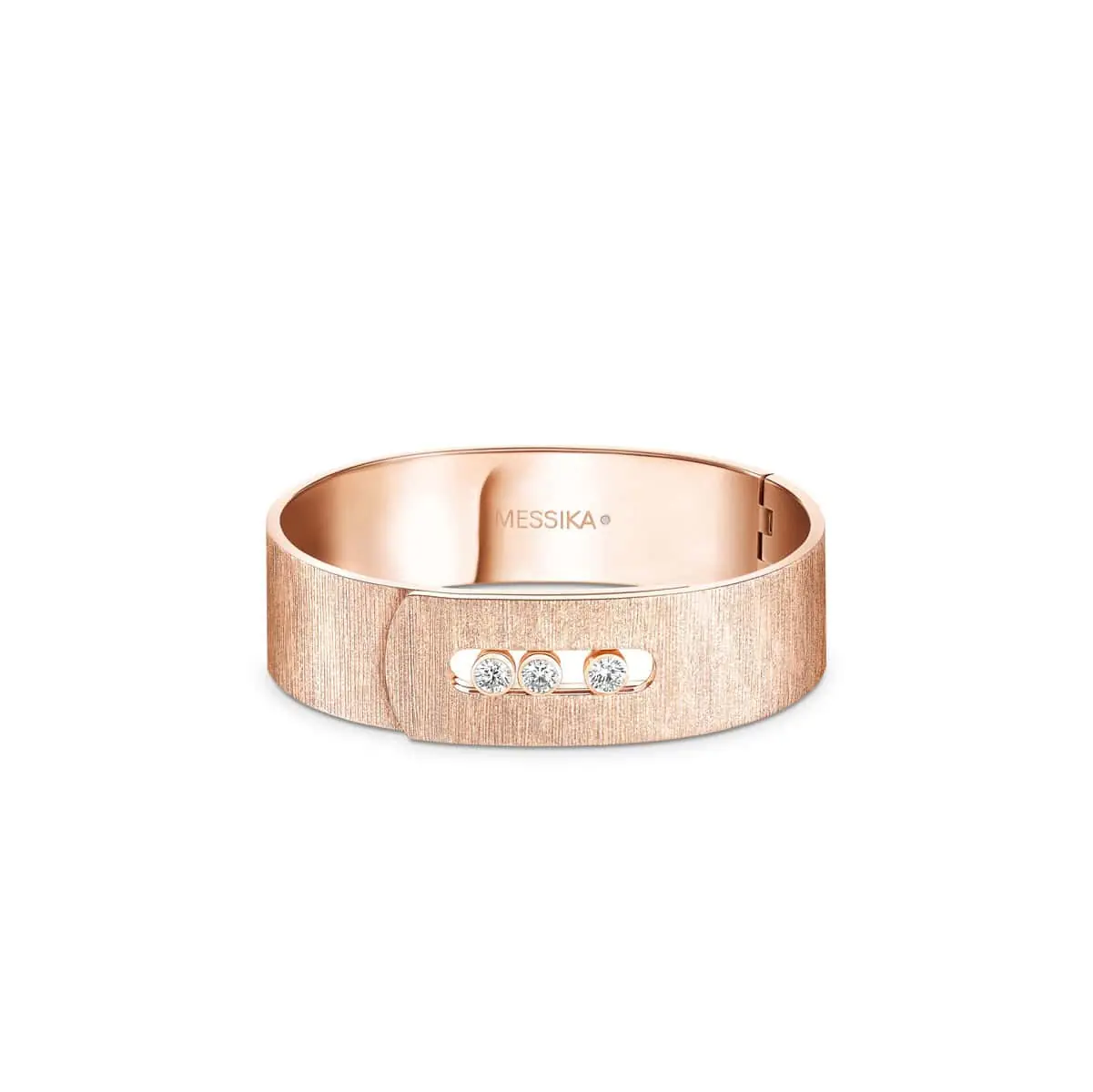 Messika Move Noa Cisele Armreif aus Roségold und Diamanten