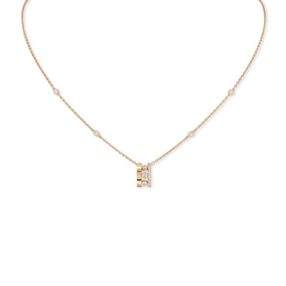 Messika Move Romane Collier aus Roségold und Diamanten