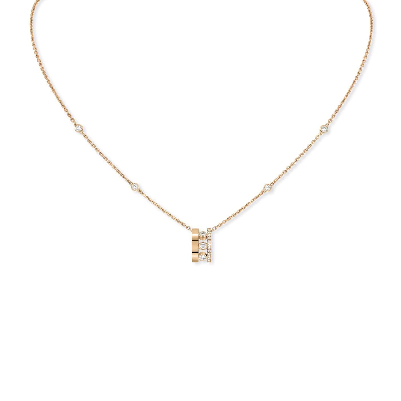 Messika Move Romane Collier aus Roségold und Diamanten