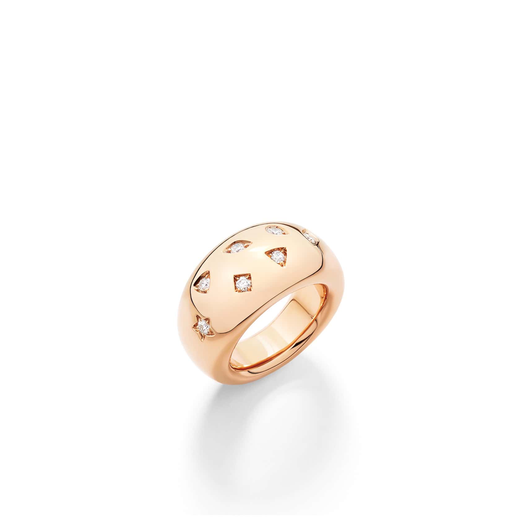 Pomellato Iconica Ring aus Roségold mit Diamanten