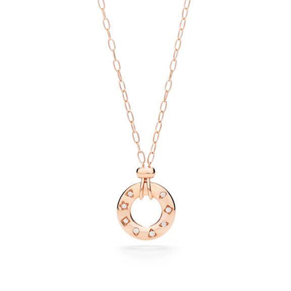 Pomellato Iconica Collier aus Roségold mit Diamanten