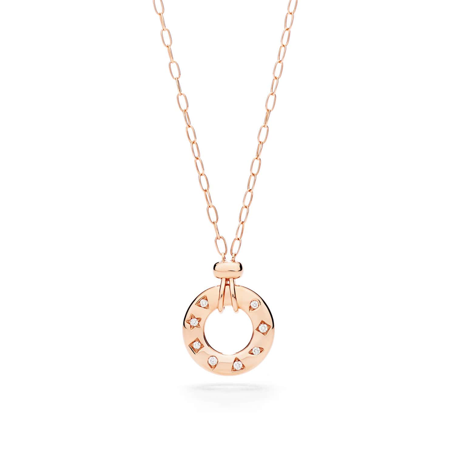Pomellato Iconica Collier aus Roségold mit Diamanten