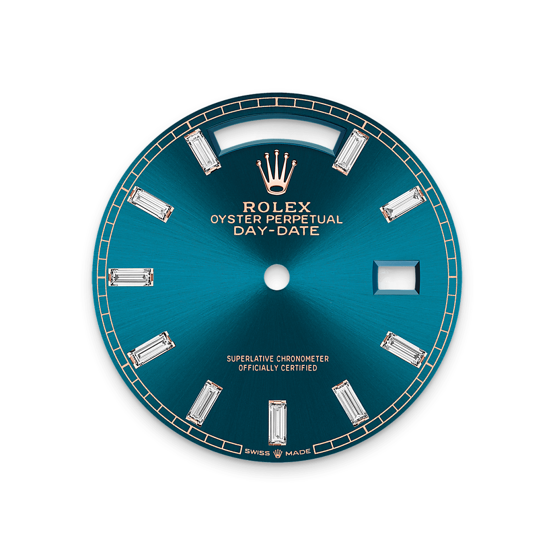 Grünblaues Zifferblatt