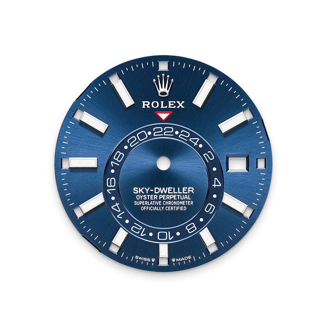 Strahlend blaues Zifferblatt