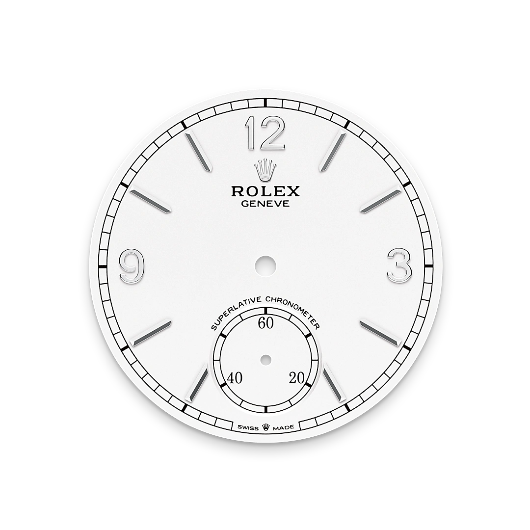 Tiefweißes Zifferblatt