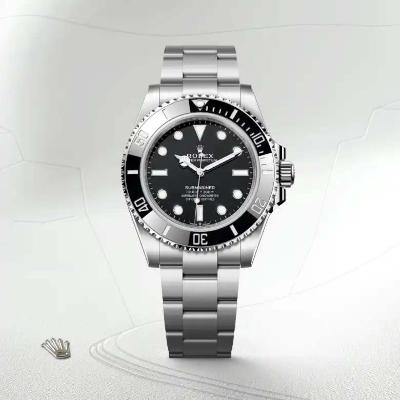Rolex Submariner in Edelstahl Oystersteel, Frontansicht