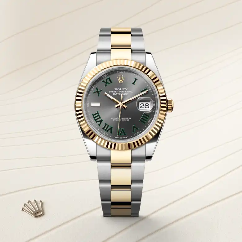 Rolex Datejust in Rolesor gelb (Kombination aus Edelstahl Oystersteel und Gelbgold), Frontansicht
