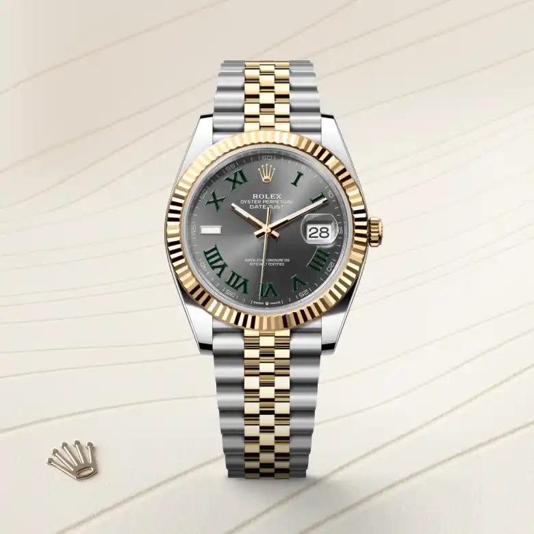 Rolex Datejust in Rolesor gelb (Kombination aus Edelstahl Oystersteel und Gelbgold), Frontansicht