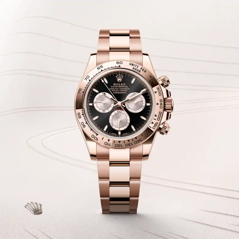 Rolex Cosmograph Daytona in 18 Karat Everose-Gold, Frontansicht
