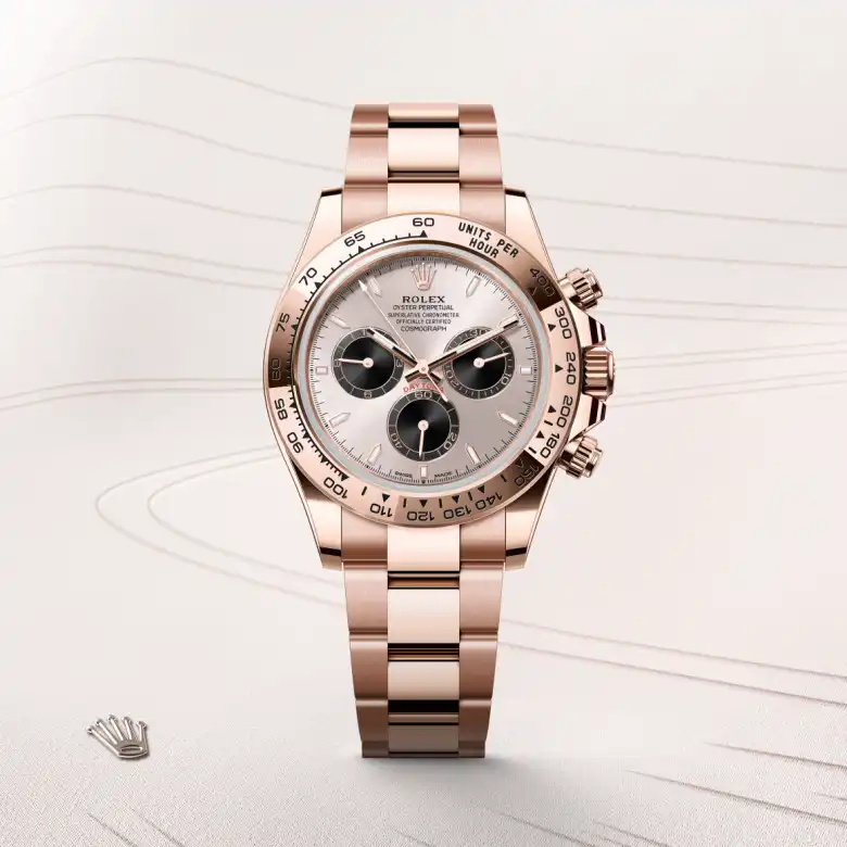 Rolex Cosmograph Daytona in 18 Karat Everose-Gold, Frontansicht