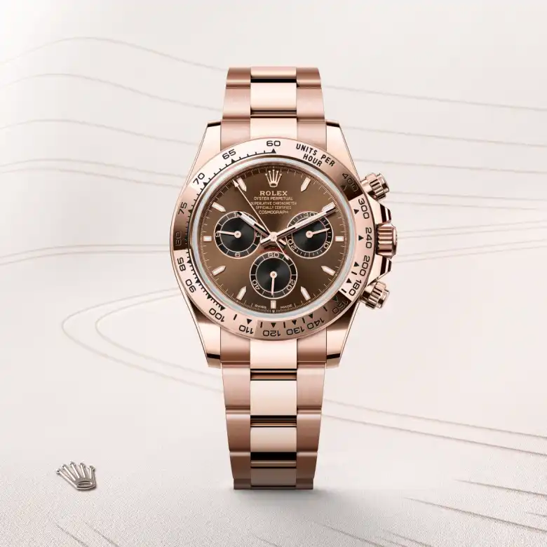 Rolex Cosmograph Daytona in 18 Karat Everose-Gold, Frontansicht