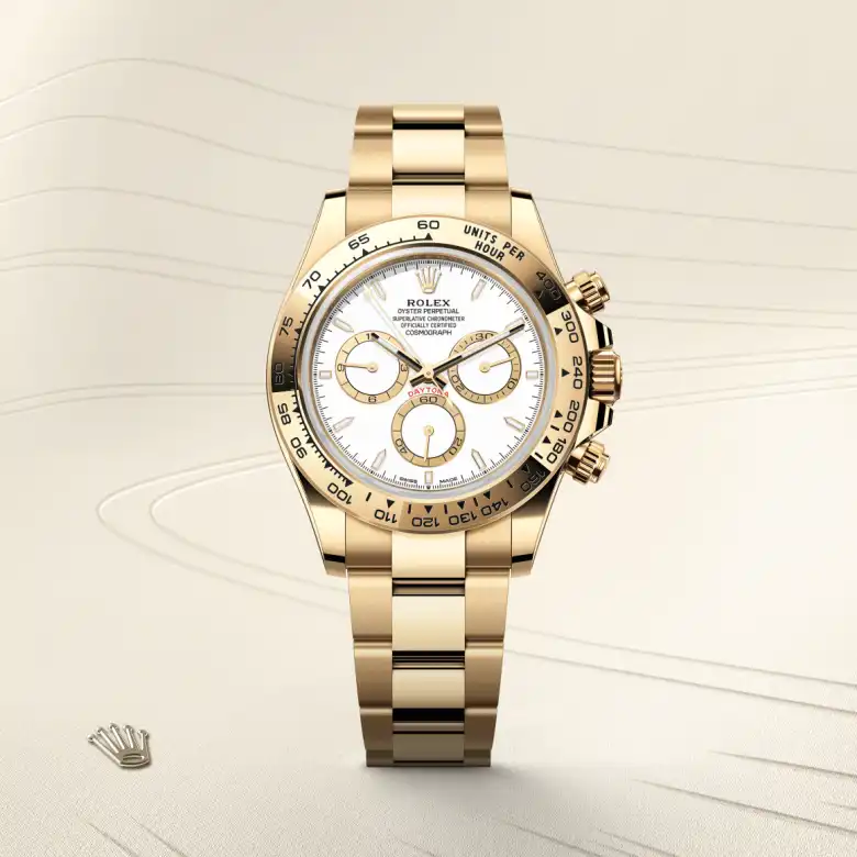 Rolex Cosmograph Daytona in 18 Karat Gelbgold, Frontansicht