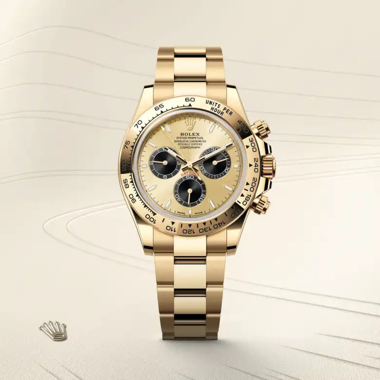 Rolex Cosmograph Daytona in 18 Karat Gelbgold, Frontansicht
