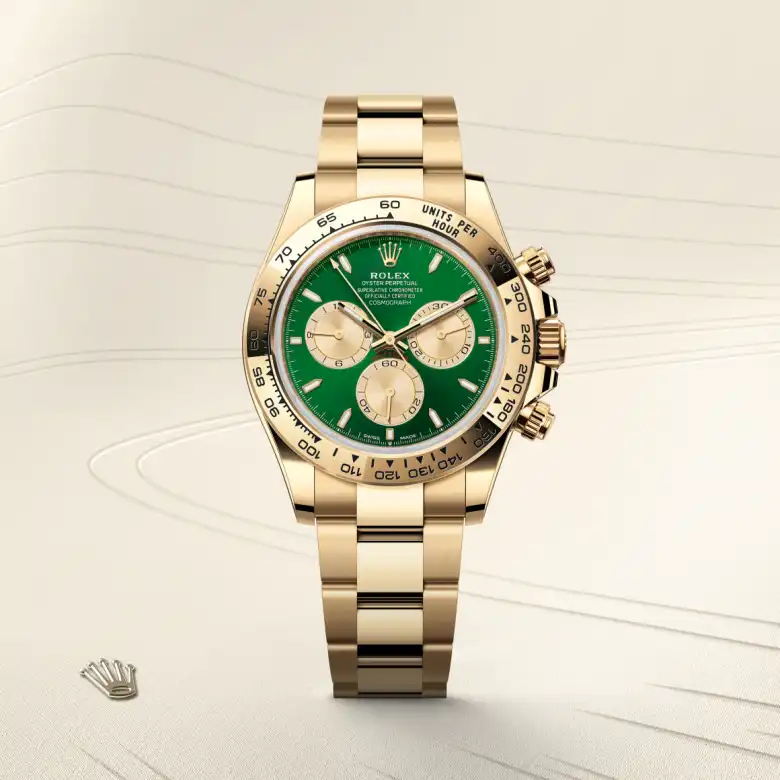 Rolex Cosmograph Daytona in 18 Karat Gelbgold, Frontansicht
